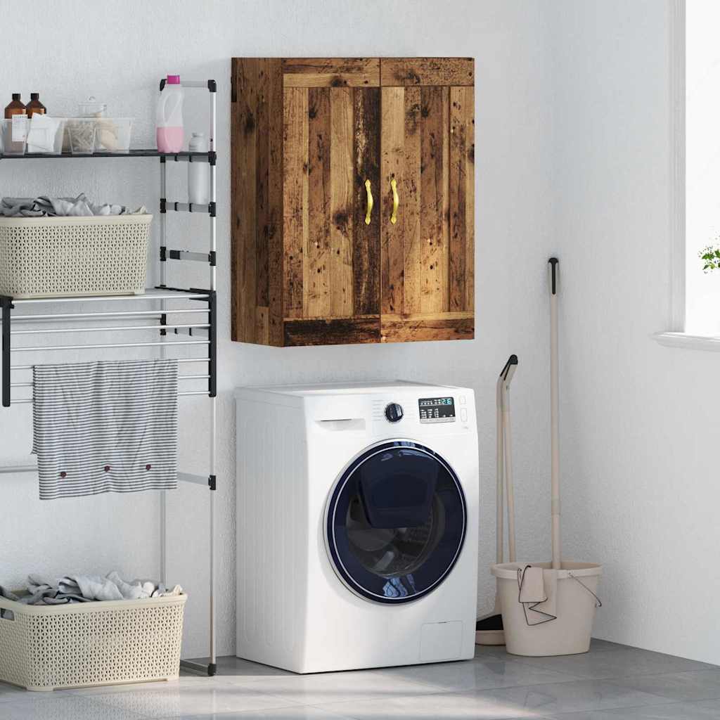 Vægskab Gammelt træ 69,5 x 34 x 90 cm Konstrueret træ