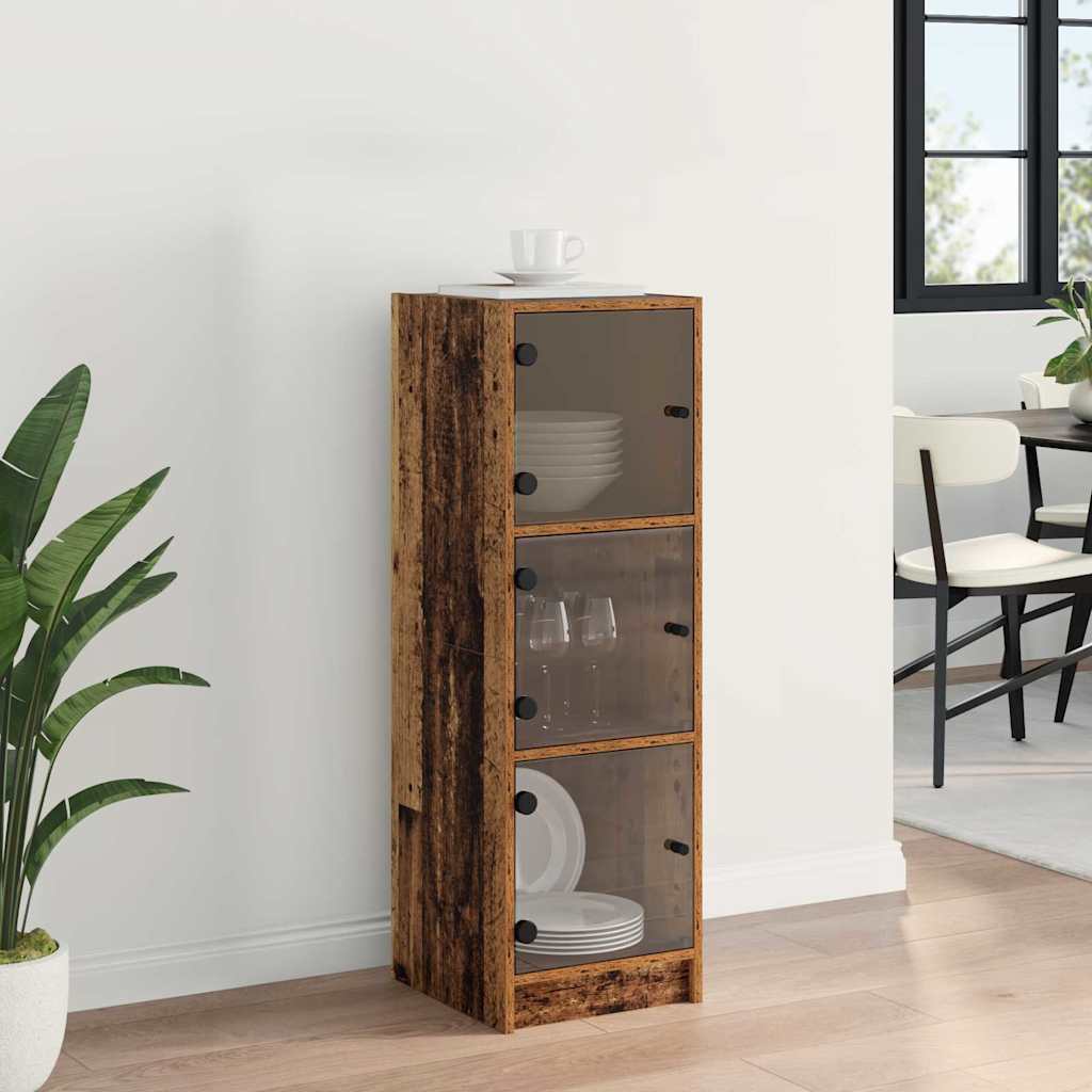 Highboard Gammelt træ 35 x 37 x 109 cm Konstrueret træ