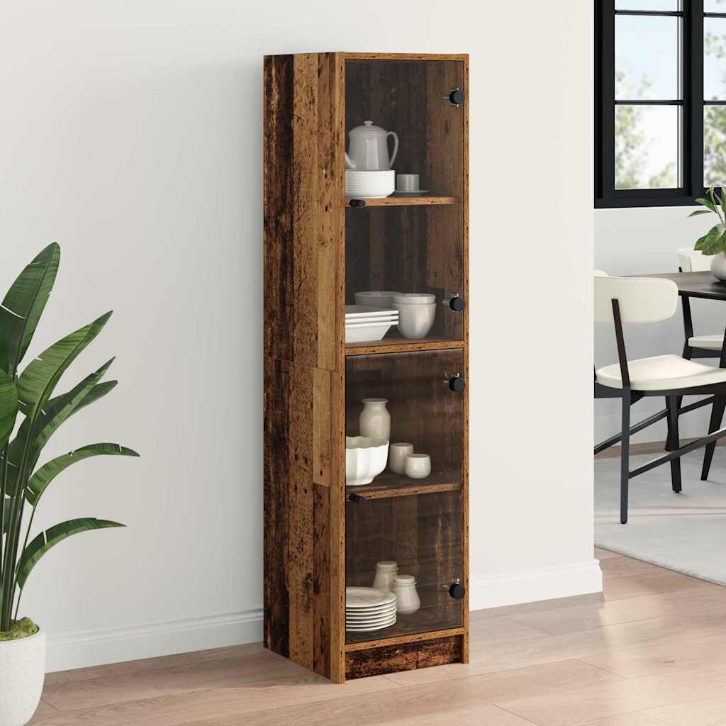 Highboard Gammelt træ 35 x 37 x 142 cm Konstrueret træ