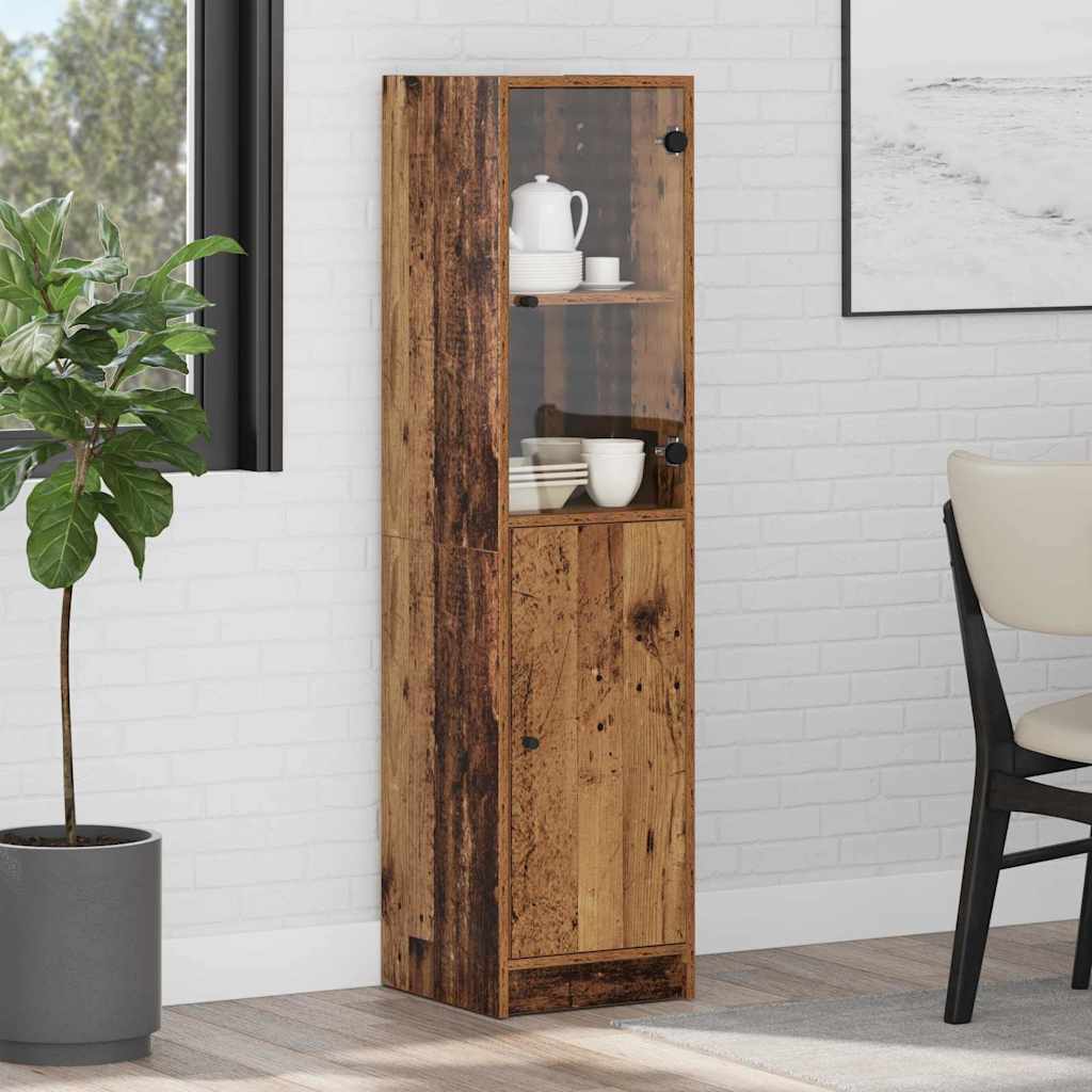 Highboard Gammelt træ 35 x 37 x 142 cm Konstrueret træ