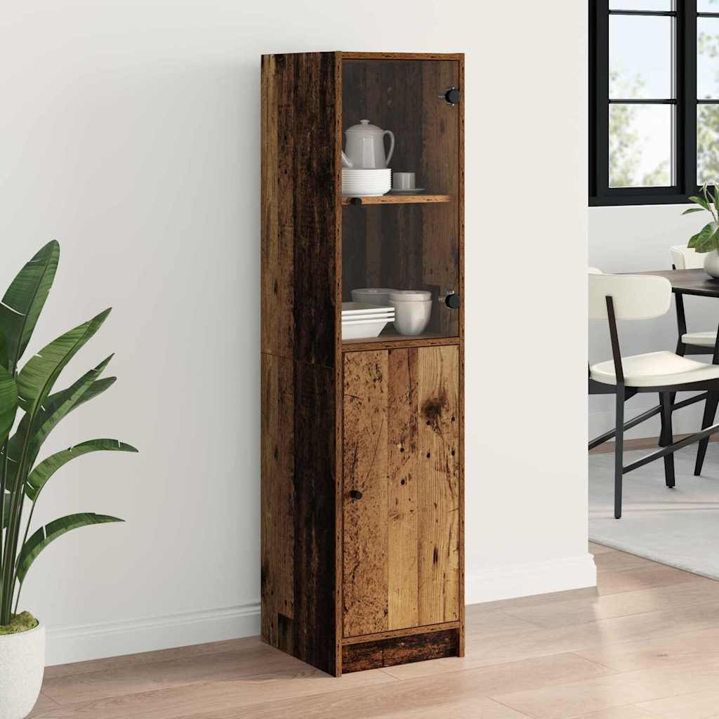 Highboard Gammelt træ 35 x 37 x 142 cm Konstrueret træ