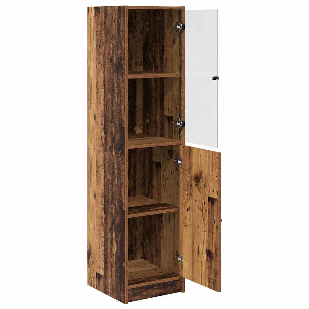 Highboard Gammelt træ 35 x 37 x 142 cm Konstrueret træ