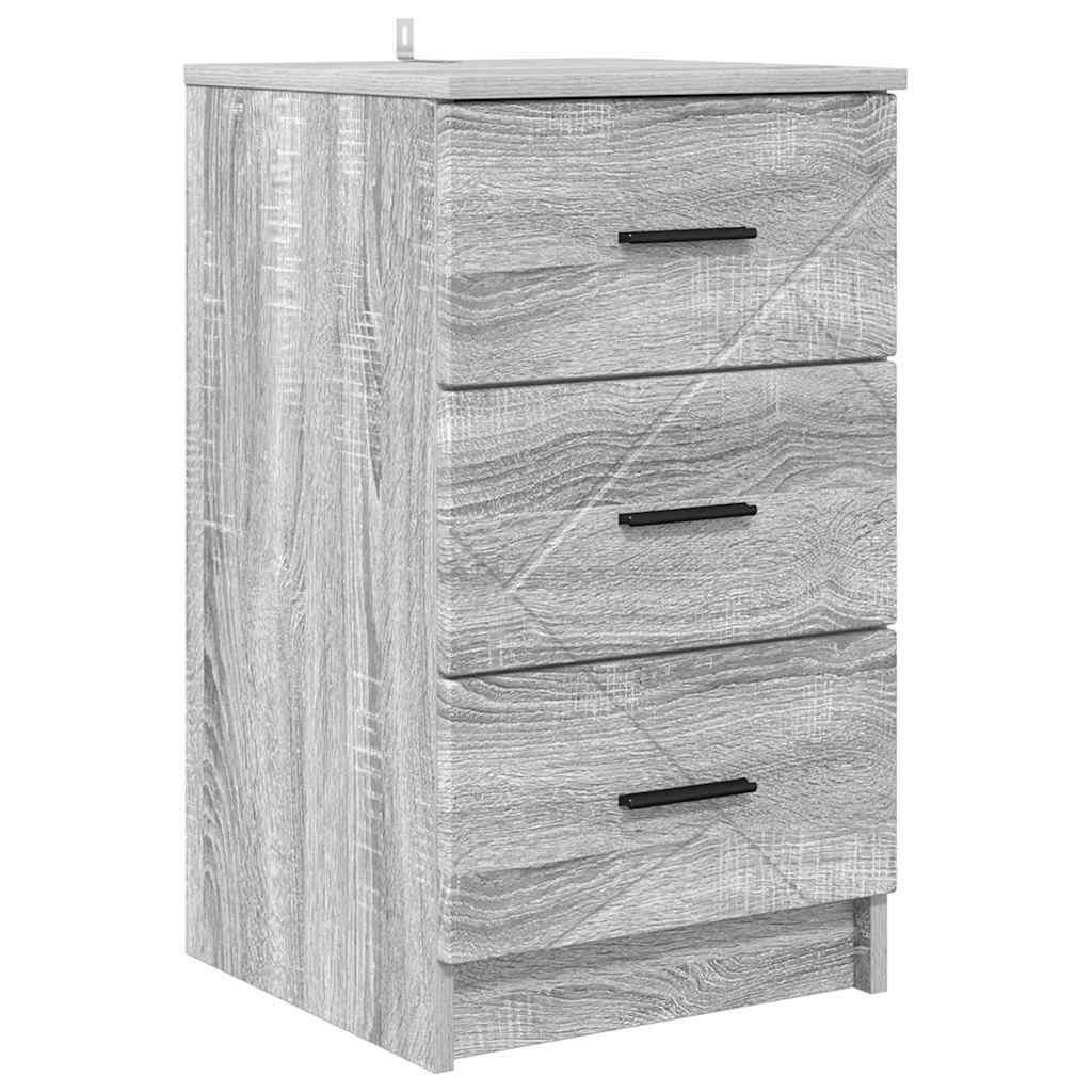 Natskab Grå sonoma-eg 38 x 38 x 66 cm Konstrueret træ
