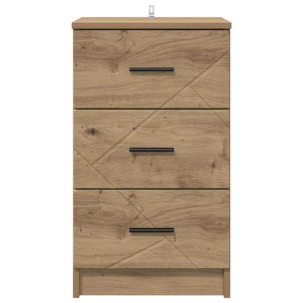 Natskab med skuffe artisan eg 38 x 38 x 66 cm Konstrueret træ