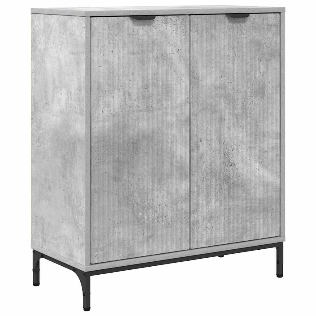 Sideboard Betongrå 69.5 x 33 x 82 cm Konstrueret træ