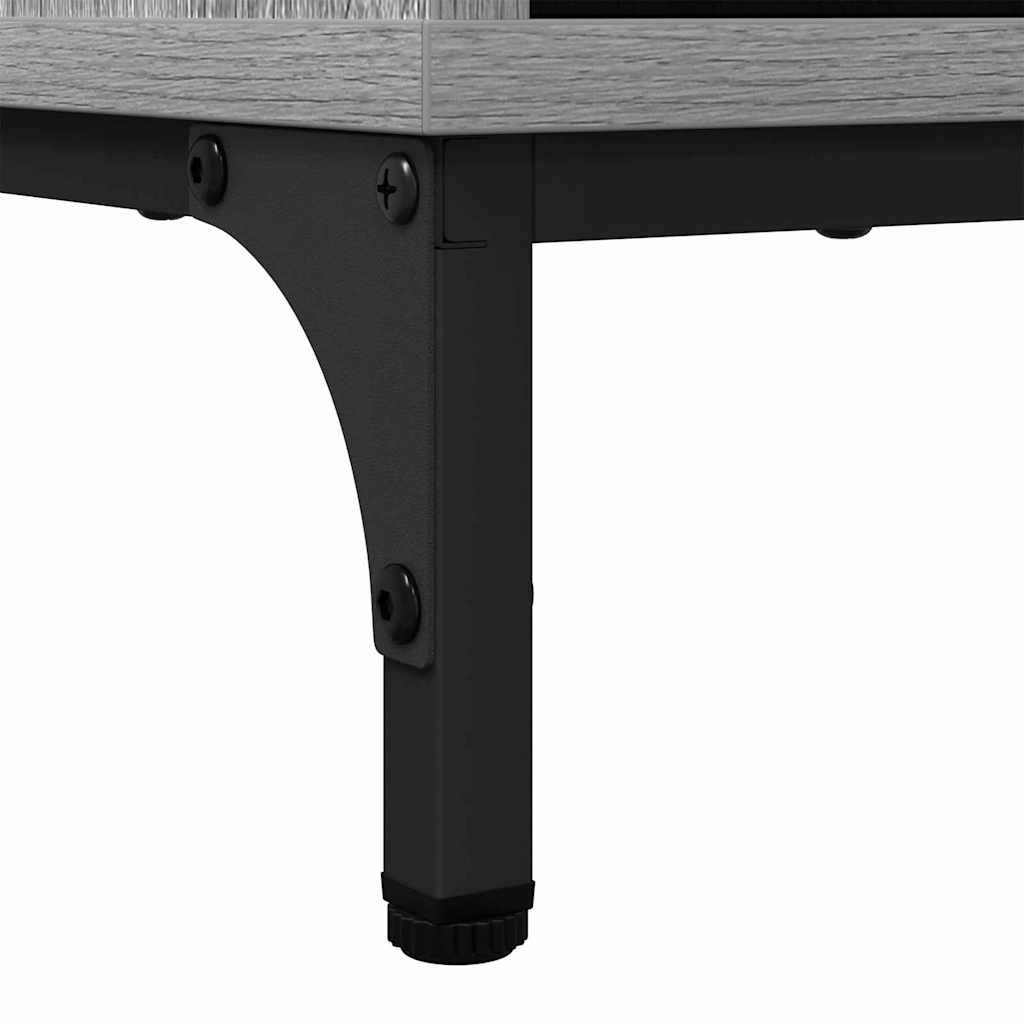 Sideboard Grå sonoma-eg 69.5 x 33 x 82 cm Konstrueret træ