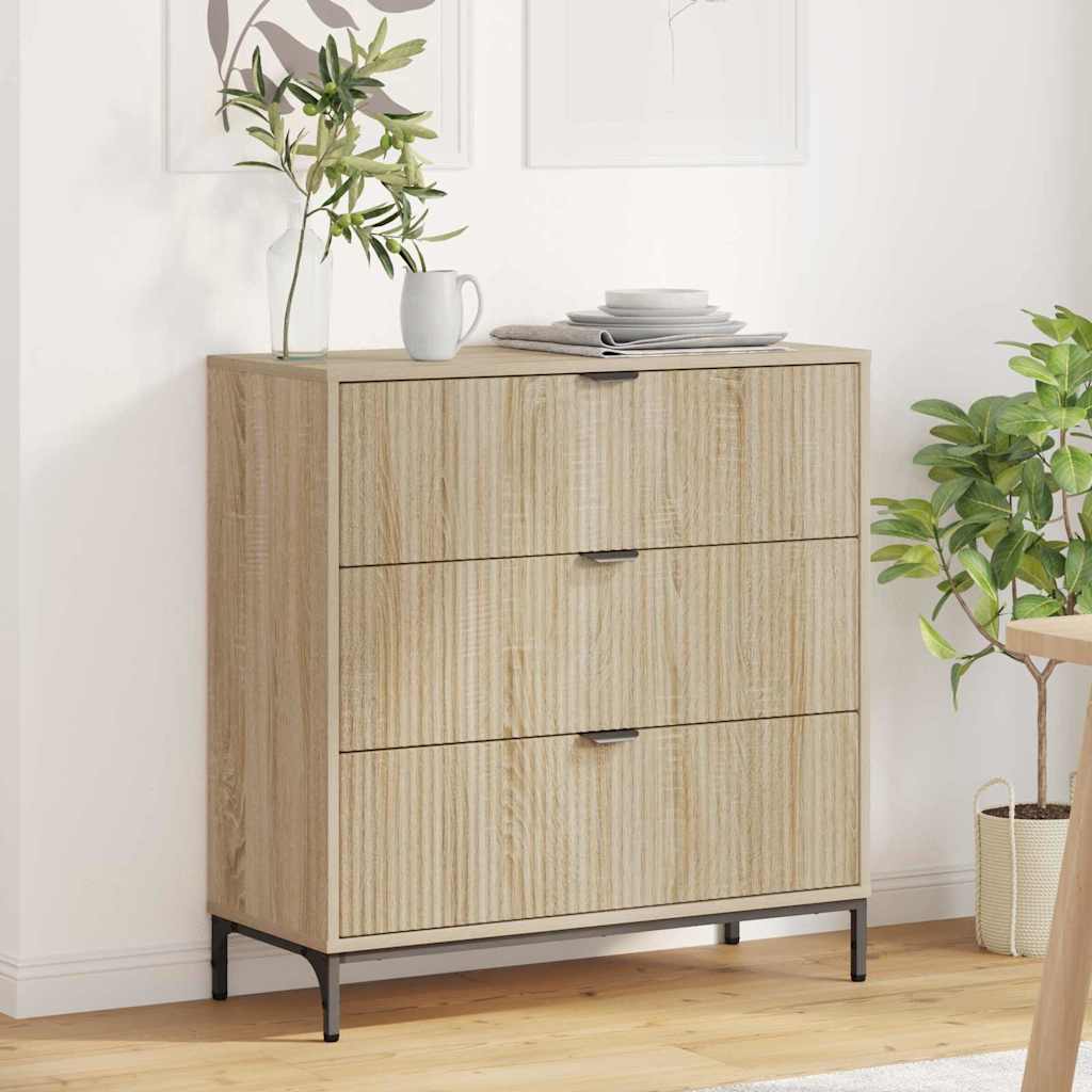 Sideboard Sonoma-eg 79,5 x 33 x 82 cm Konstrueret træ