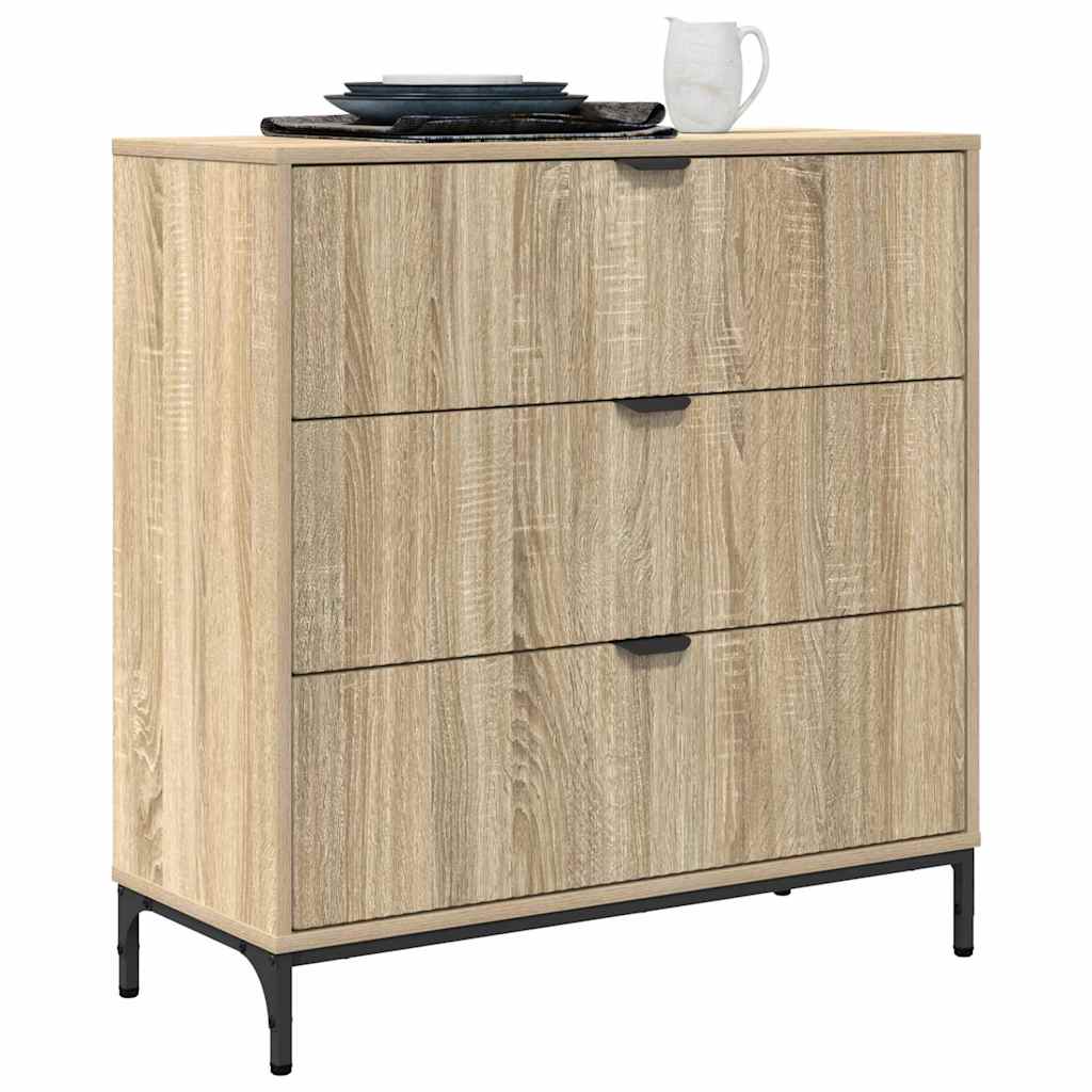 Sideboard Sonoma-eg 79,5 x 33 x 82 cm Konstrueret træ