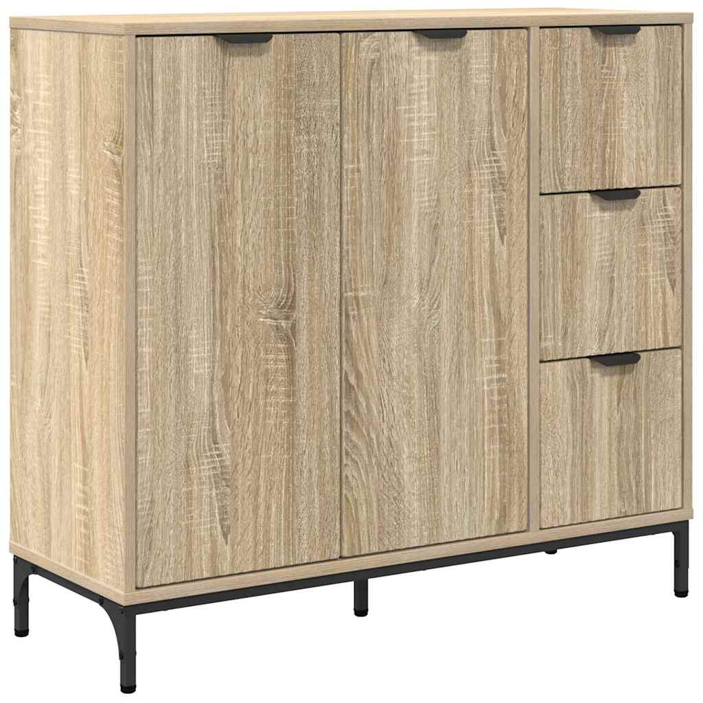 Sideboard Sonoma-eg 89.5 x 33 x 82 cm Konstrueret træ