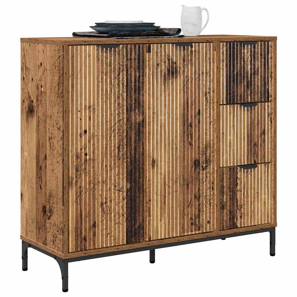 Sideboard Gammelt træ 89.5 x 33 x 82 cm Konstrueret træ