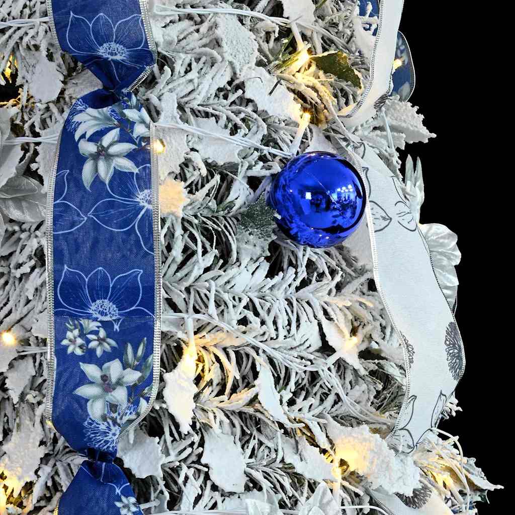 Kunstigt juletræ med 50 LED'er med stativ Hvid 120 cm PVC