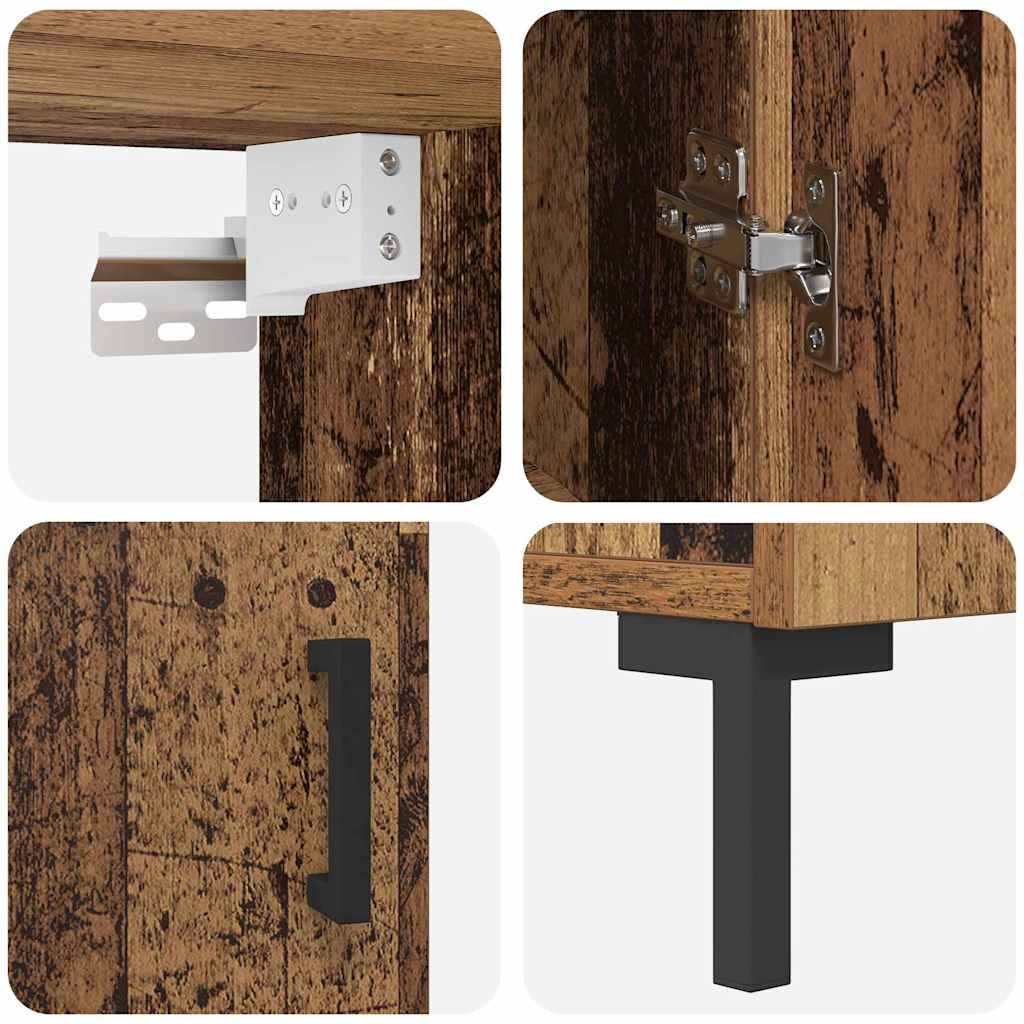 Highboard Gammelt træ 69,5 x 34 x 180 cm Konstrueret træ