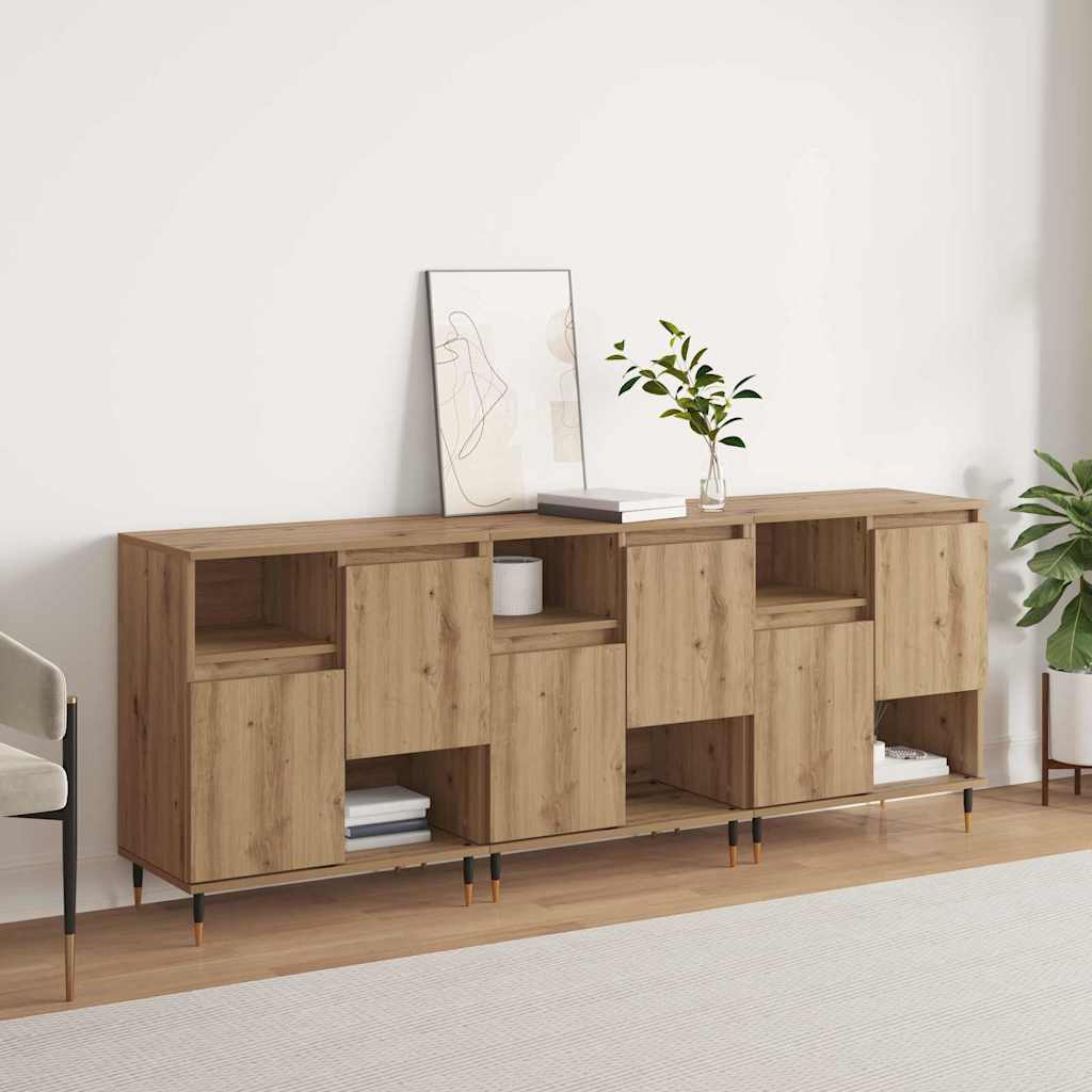 Sideboards 3 pcs artisan eg 180 x 35 x 70 cm Konstrueret træ