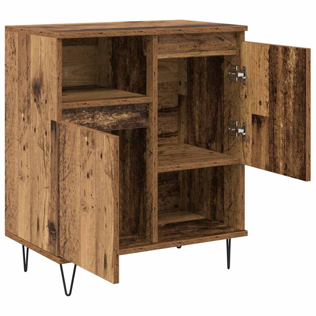 Sideboards 2 pcs Gammelt træ 120 x 35 x 70 cm Konstrueret træ
