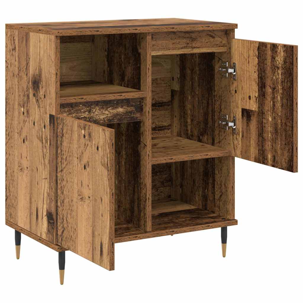 Sideboards 2 pcs Gammelt træ 120 x 35 x 70 cm Konstrueret træ