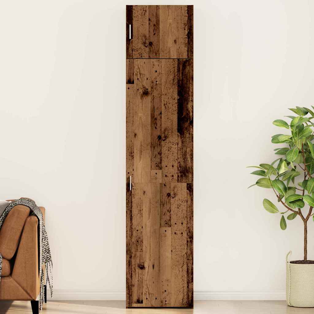 Opbevaringsskab Gammelt træ 50 x 41 x 225 cm Konstrueret træ