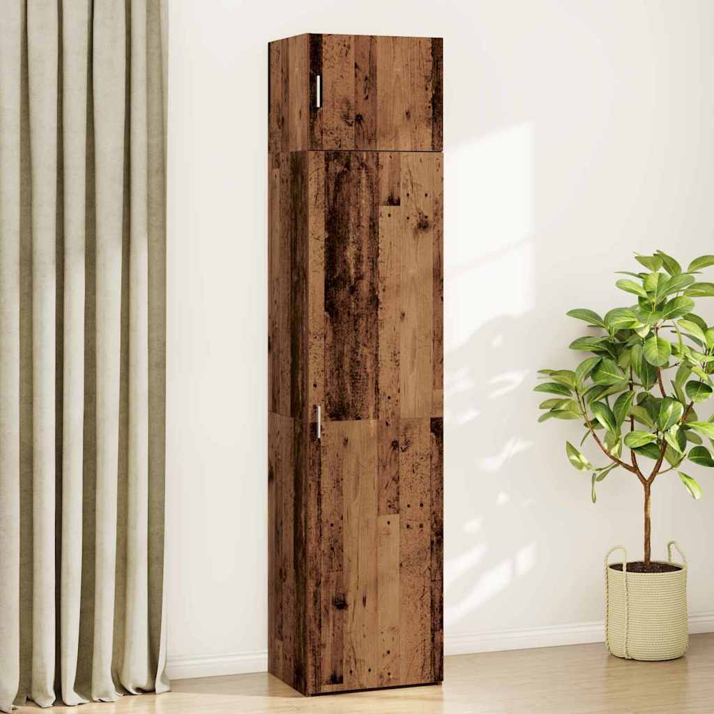 Opbevaringsskab Gammelt træ 50 x 41 x 225 cm Konstrueret træ
