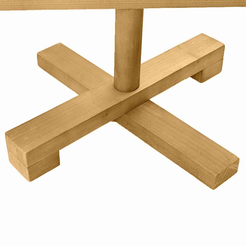 Juletræer med stativ Brun 60 cm Massivt fyrretræ