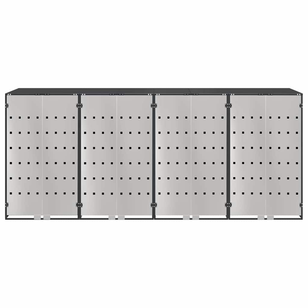 Wheelie Bin Opbevaring til 3 Affaldscontainere Antracit