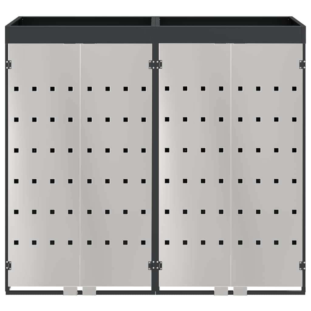 Wheelie Bin Opbevaring til 3 Affaldscontainere Antracit