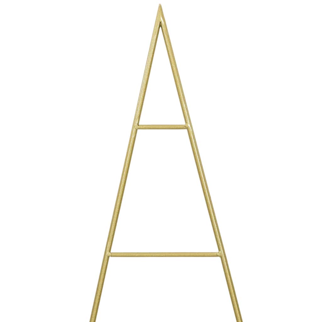 Metal juletræ med stativ Guld 150 cm Pulverlakeret Stål