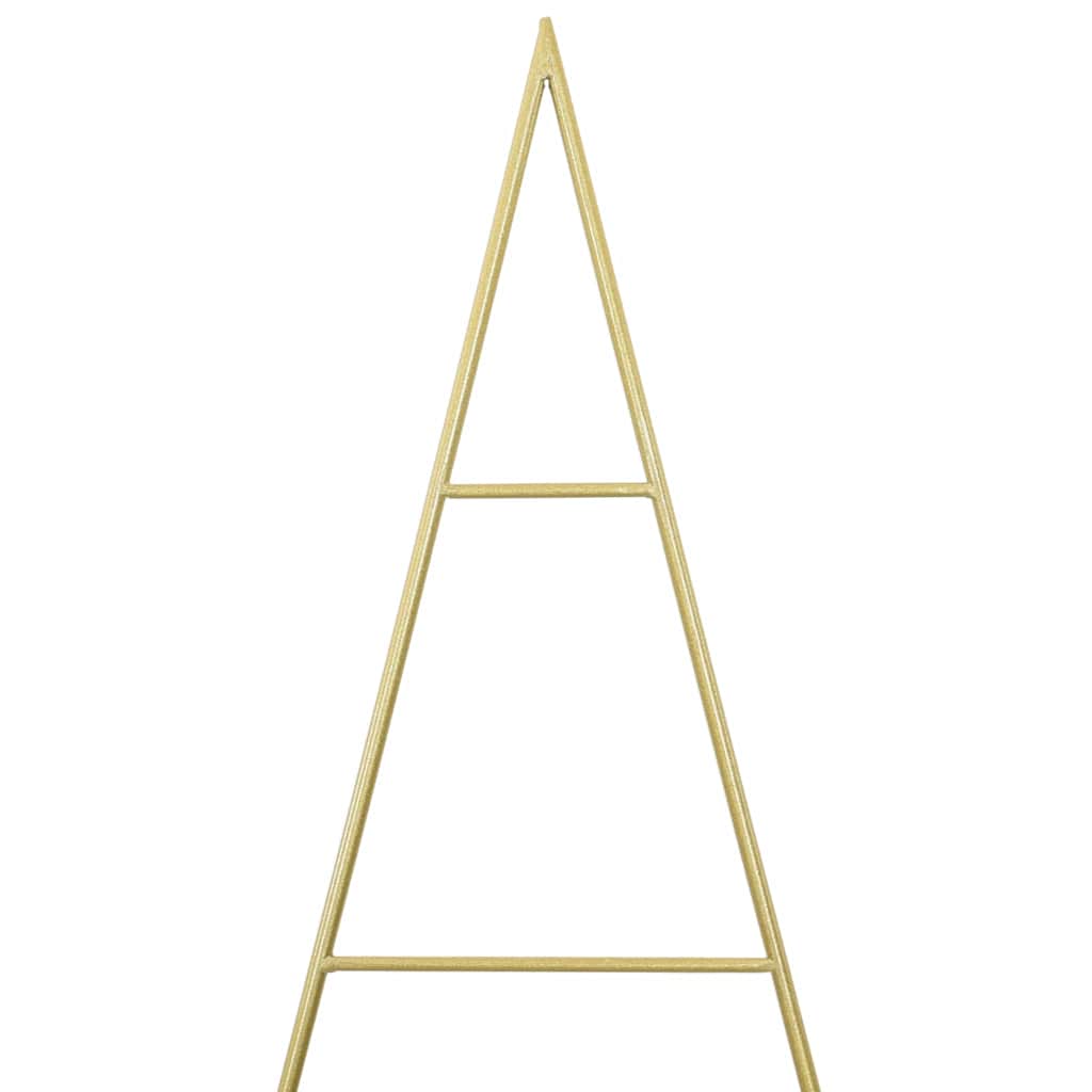 Metal juletræ med stativ Guld 180 cm Pulverlakeret Stål