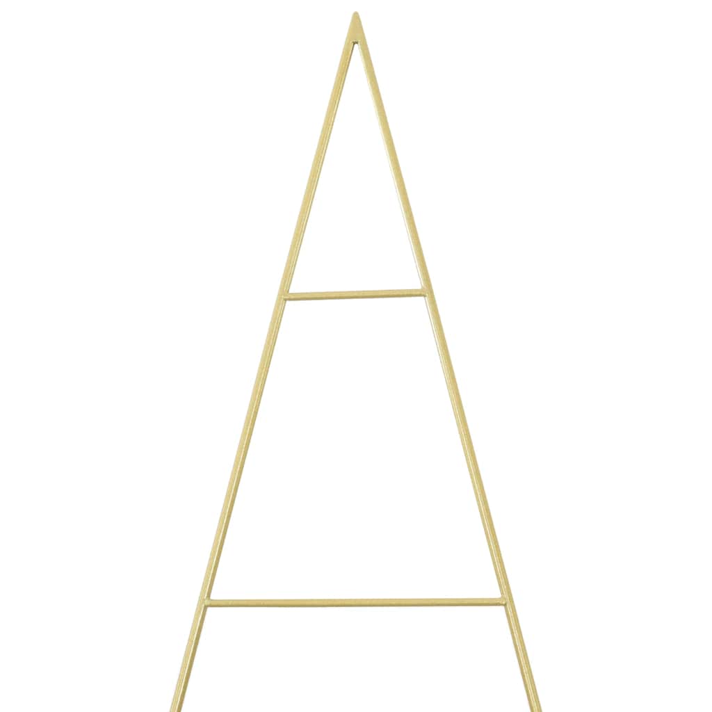 Metal juletræ med stativ Guld 210 cm Pulverlakeret Stål