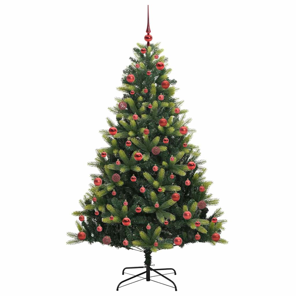Kunstig Hengende Juletræ 300 LEDs Grøn 180 cm PVC og PE