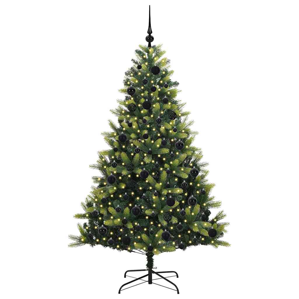 Kunstig Hengende Juletræ 300 LEDs Grøn 180 cm PVC og PE