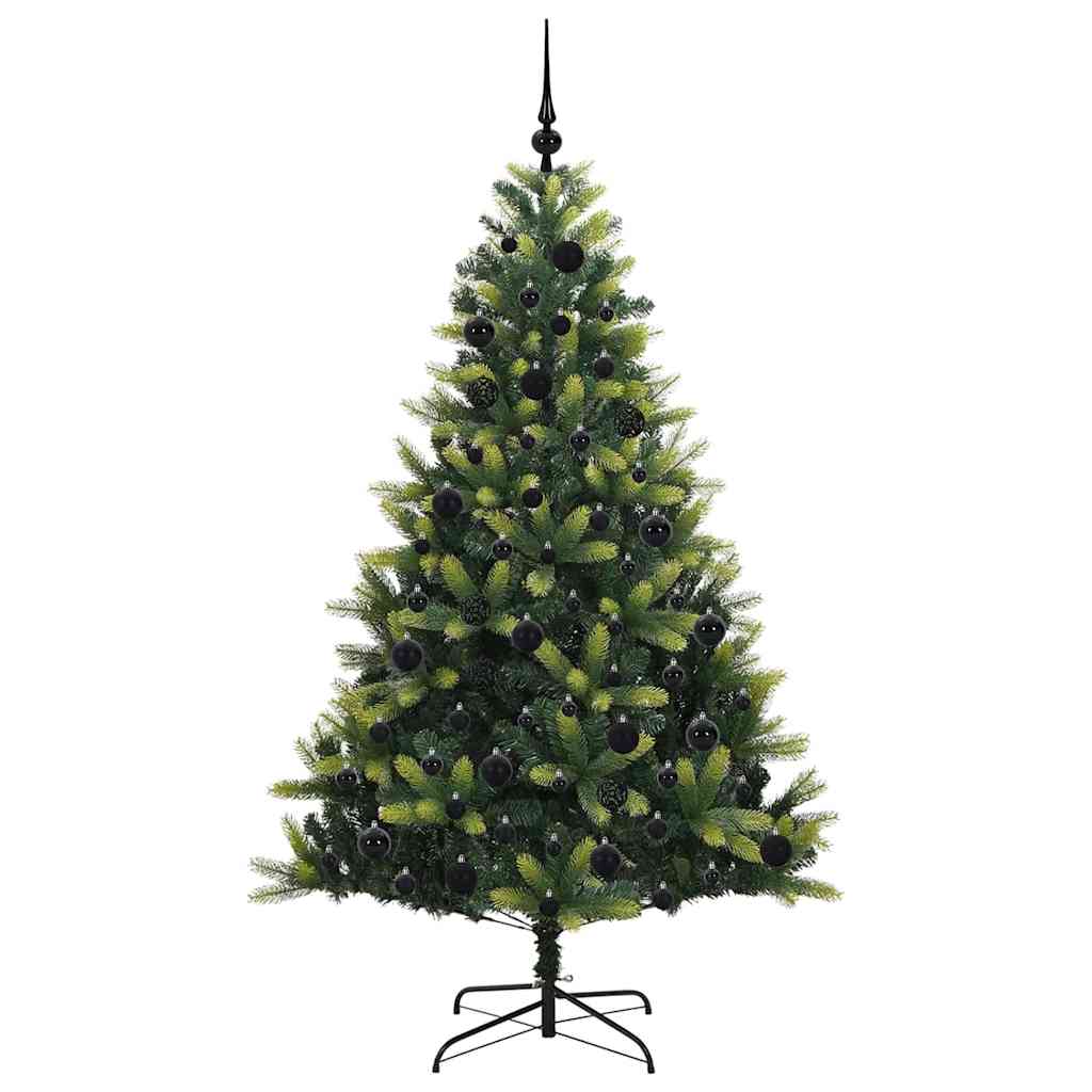 Kunstig Hengende Juletræ 300 LEDs Grøn 180 cm PVC og PE