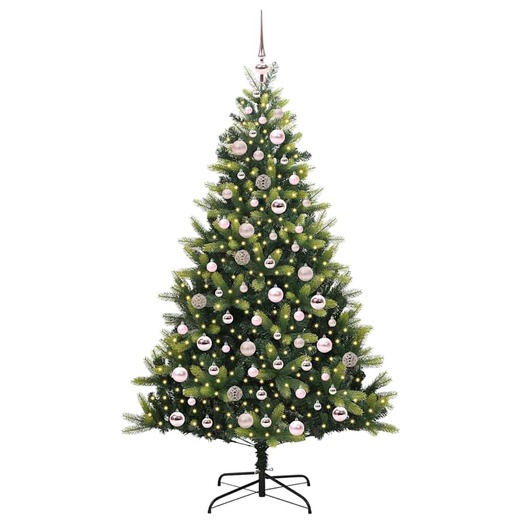 Kunstig Hengende Juletræ 300 LEDs Grøn 180 cm PVC og PE