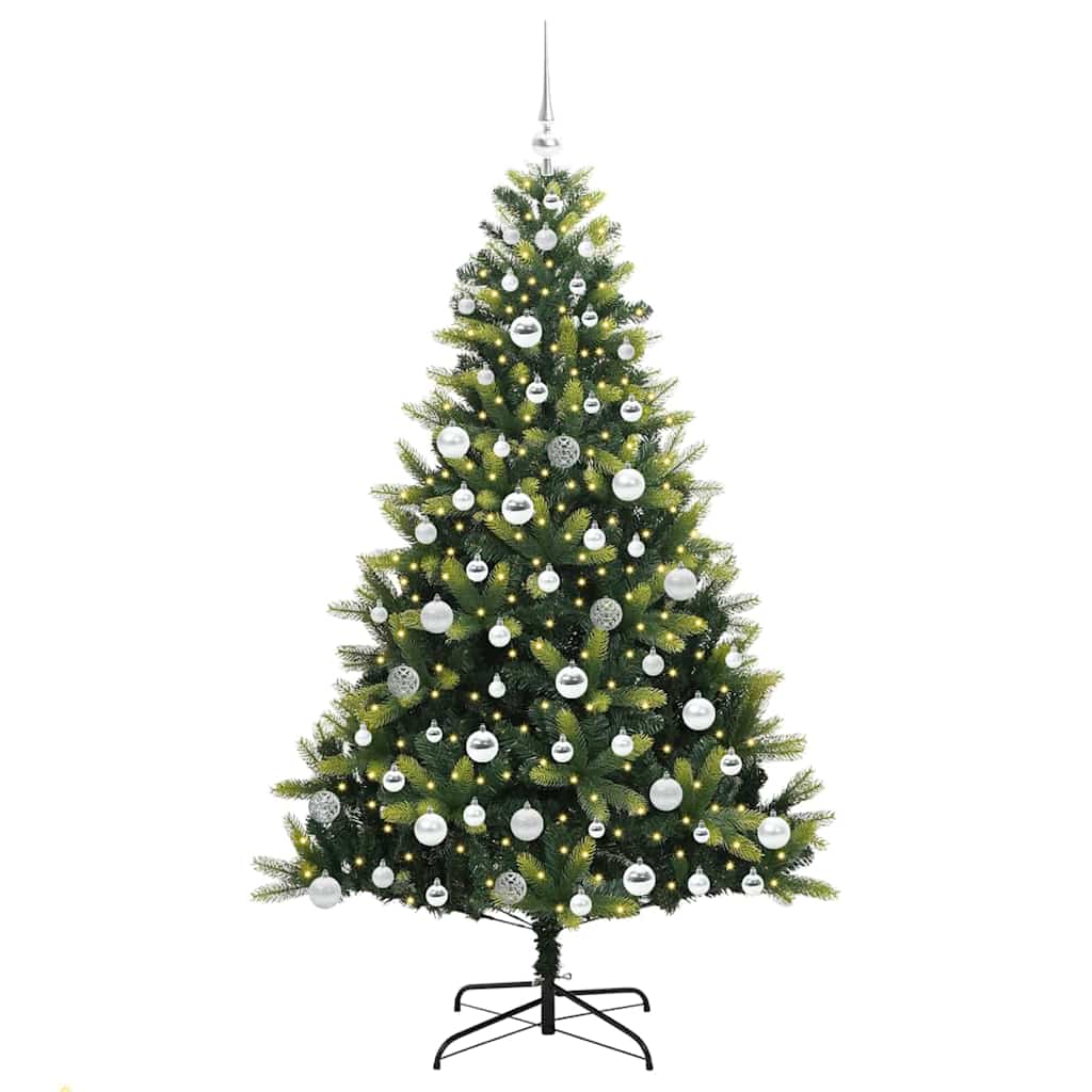 Kunstig Hengende Juletræ 300 LEDs Grøn 180 cm PVC og PE