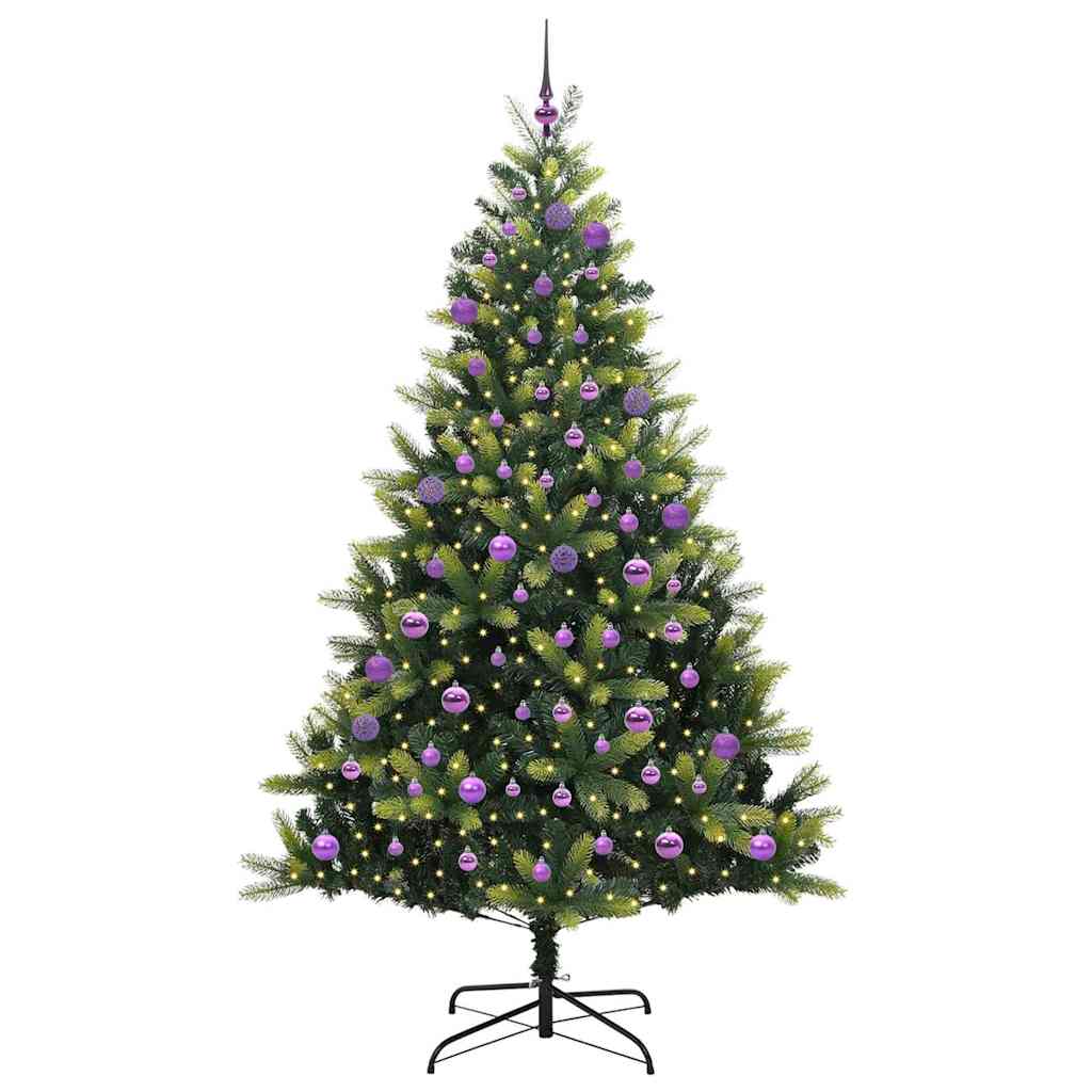 Kunstig Hengende Juletræ 300 LEDs Grøn 180 cm PVC og PE