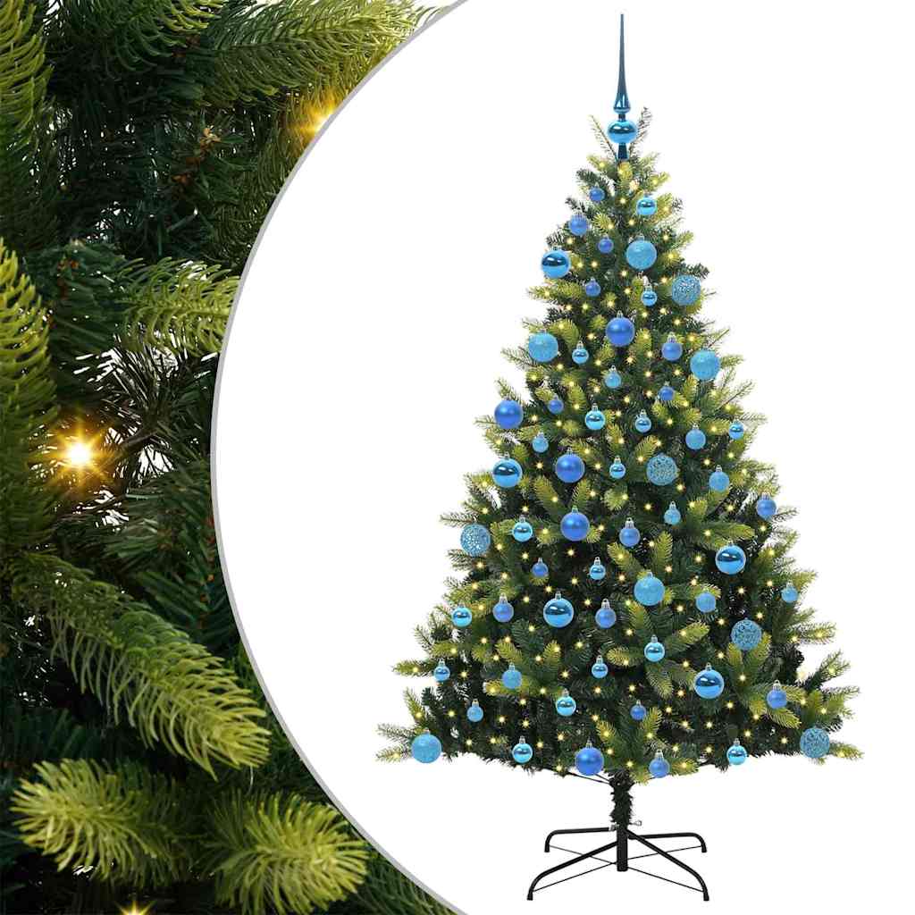 Kunstig Hengende Juletræ 300 LEDs Grøn 180 cm PVC og PE