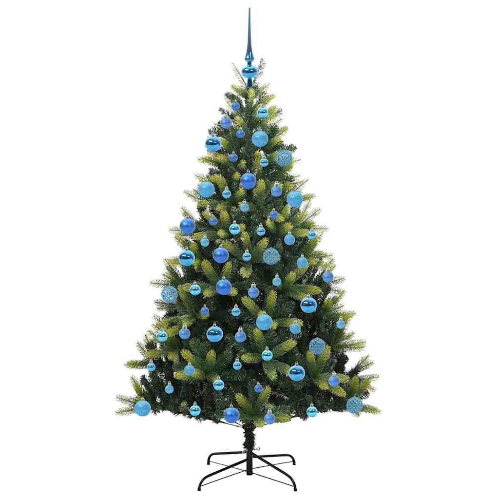 Kunstig Hengende Juletræ 300 LEDs Grøn 180 cm PVC og PE