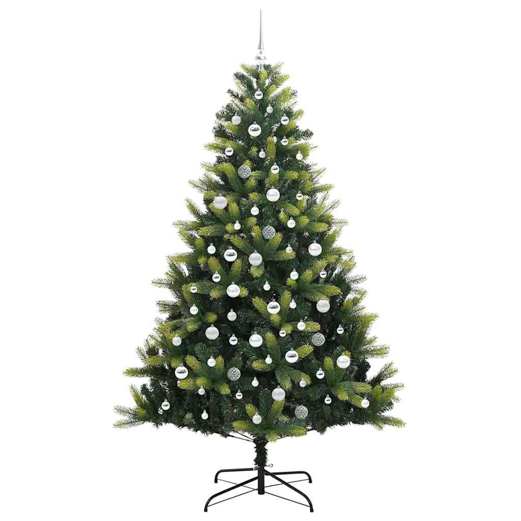 Kunstig Hengende Juletræ 300 LEDs Grøn 210 cm PVC og PE