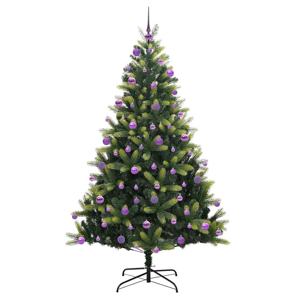 Kunstig Hengende Juletræ 300 LEDs Grøn 210 cm PVC og PE