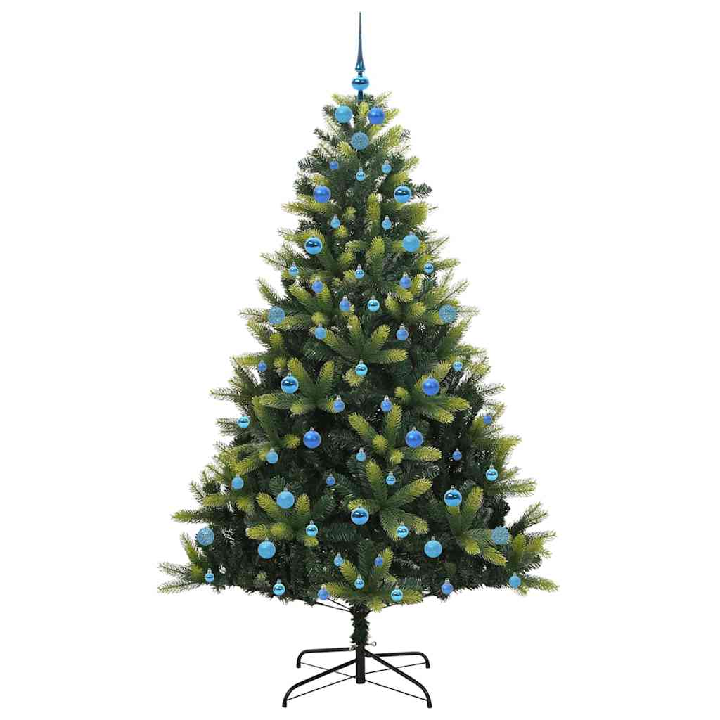 Kunstig Hengende Juletræ 300 LEDs Grøn 210 cm PVC og PE