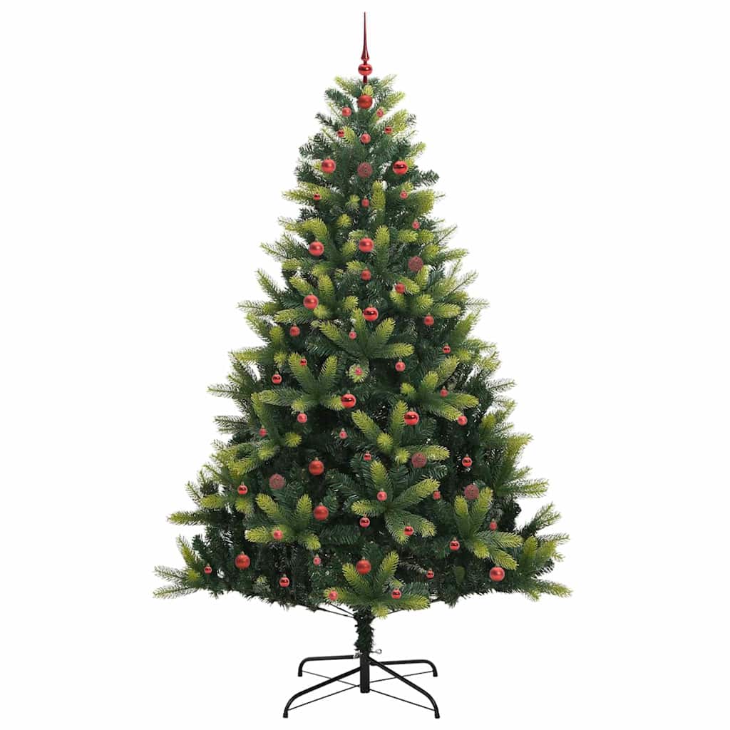 Kunstig Hengende Juletræ 300 LEDs Grøn 240 cm PVC og PE