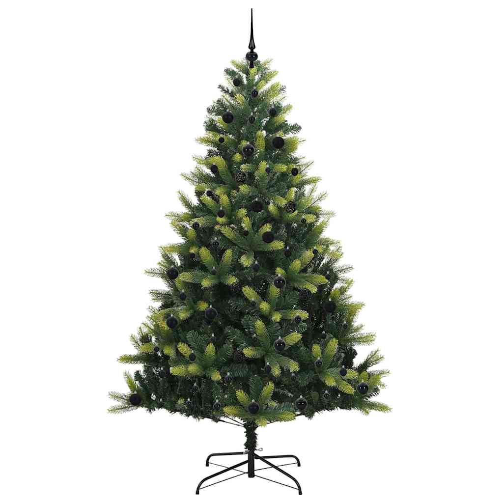 Kunstig Hengende Juletræ 300 LEDs Grøn 240 cm PVC og PE