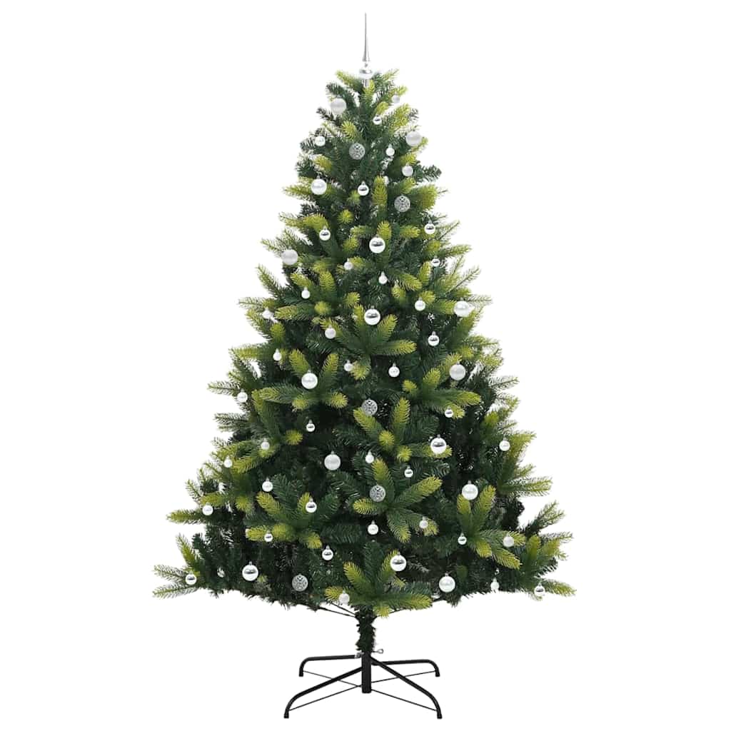 Kunstig Hengende Juletræ 300 LEDs Grøn 240 cm PVC og PE