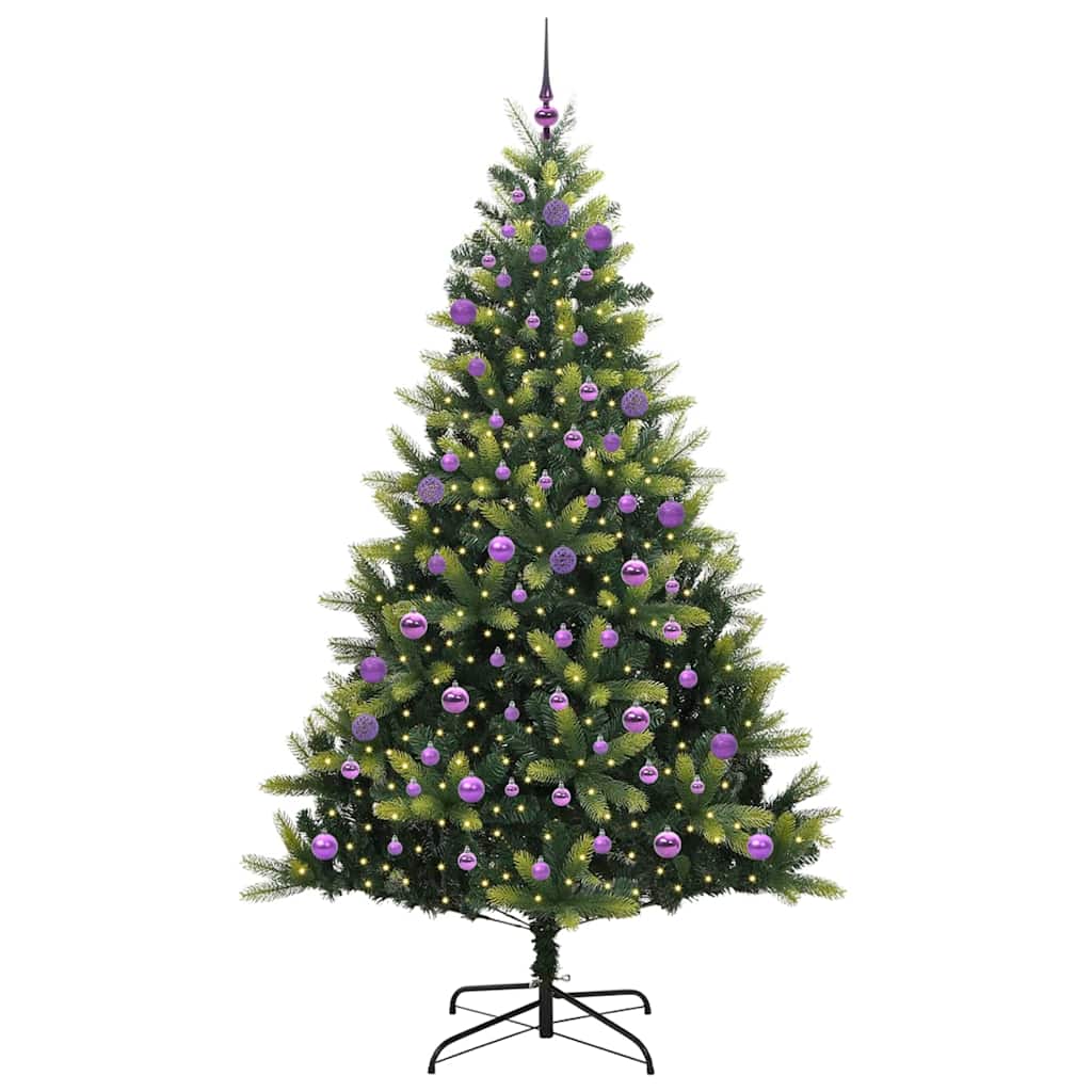 Kunstig Hengende Juletræ 300 LEDs Grøn 240 cm PVC og PE