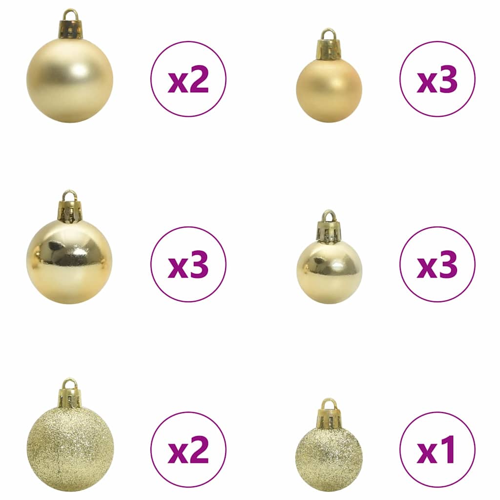 Kunstigt juletræ med stativ Hvid 120 cm PVC og metal og plast