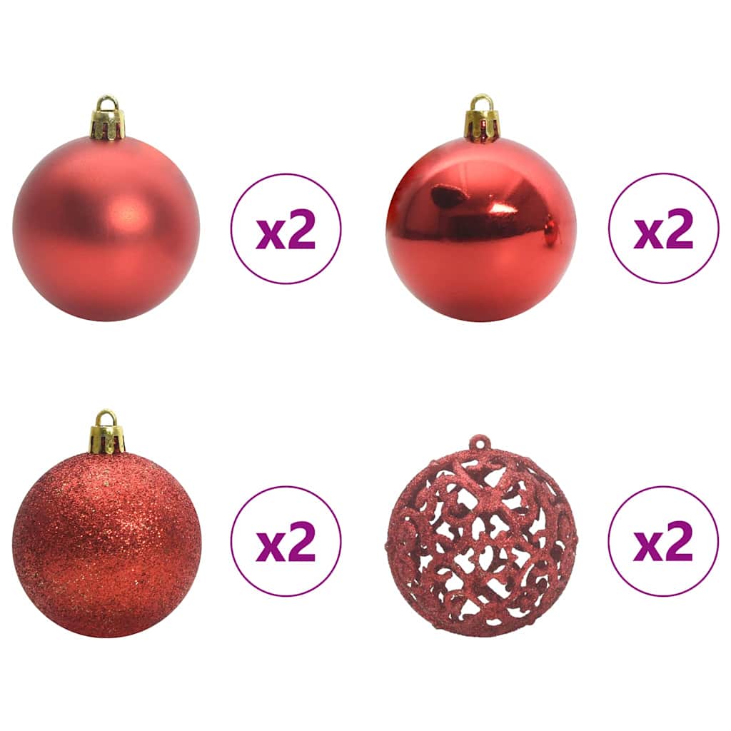 Kunstigt juletræ med stativ Hvid 120 cm PVC og metal og plast