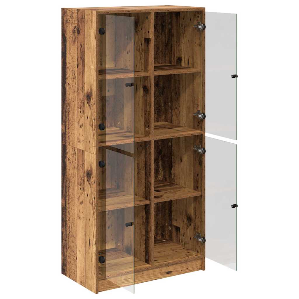 Highboard Gammelt træ 68 x 37 x 142 cm Konstrueret træ