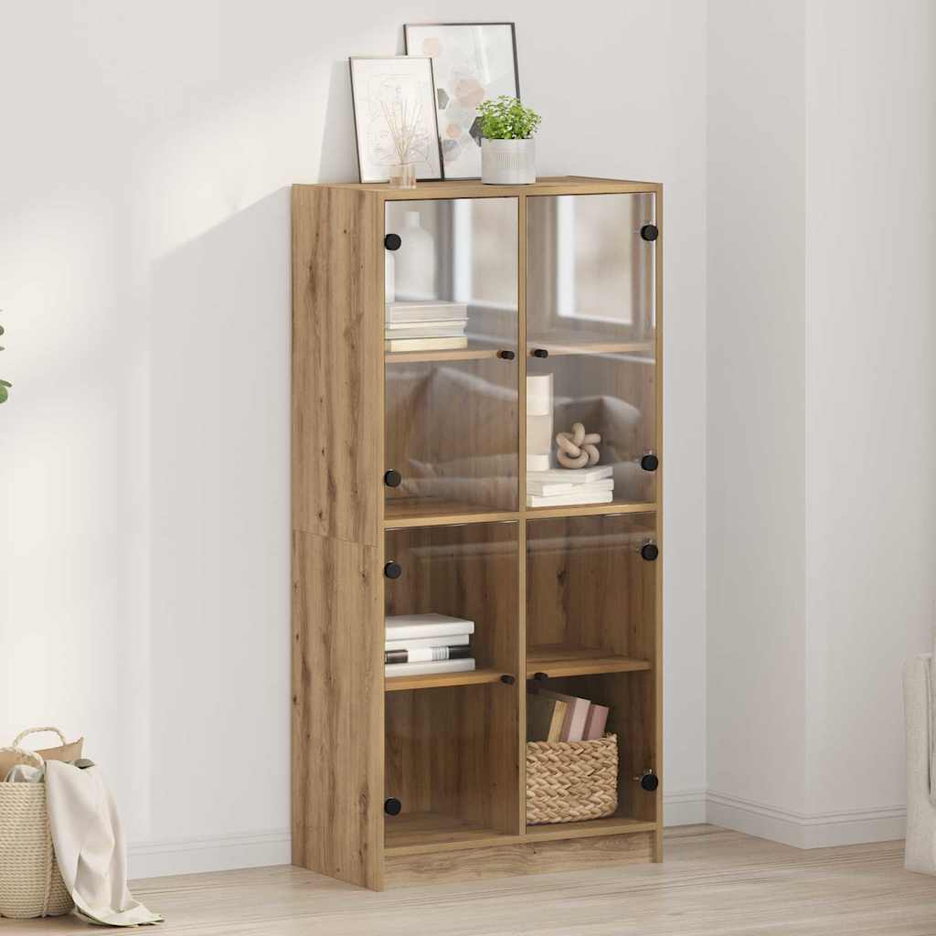 Highboard Artisan Egetræ 68 x 37 x 142 cm Konstrueret træ
