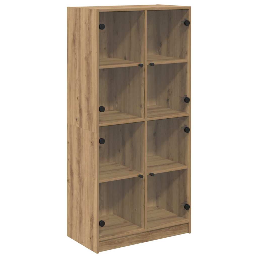 Highboard Artisan Egetræ 68 x 37 x 142 cm Konstrueret træ
