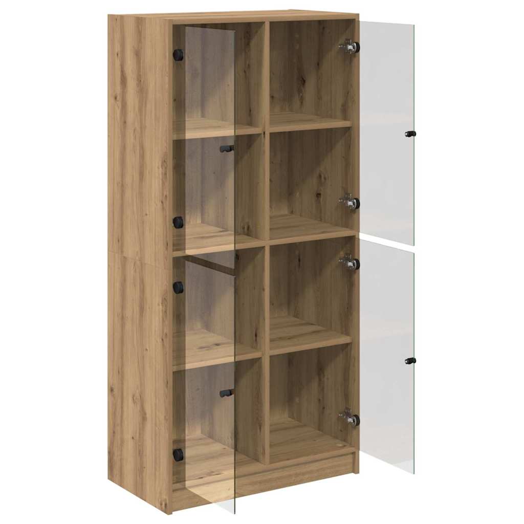 Highboard Artisan Egetræ 68 x 37 x 142 cm Konstrueret træ