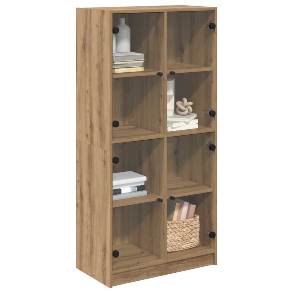 Highboard Artisan Egetræ 68 x 37 x 142 cm Konstrueret træ