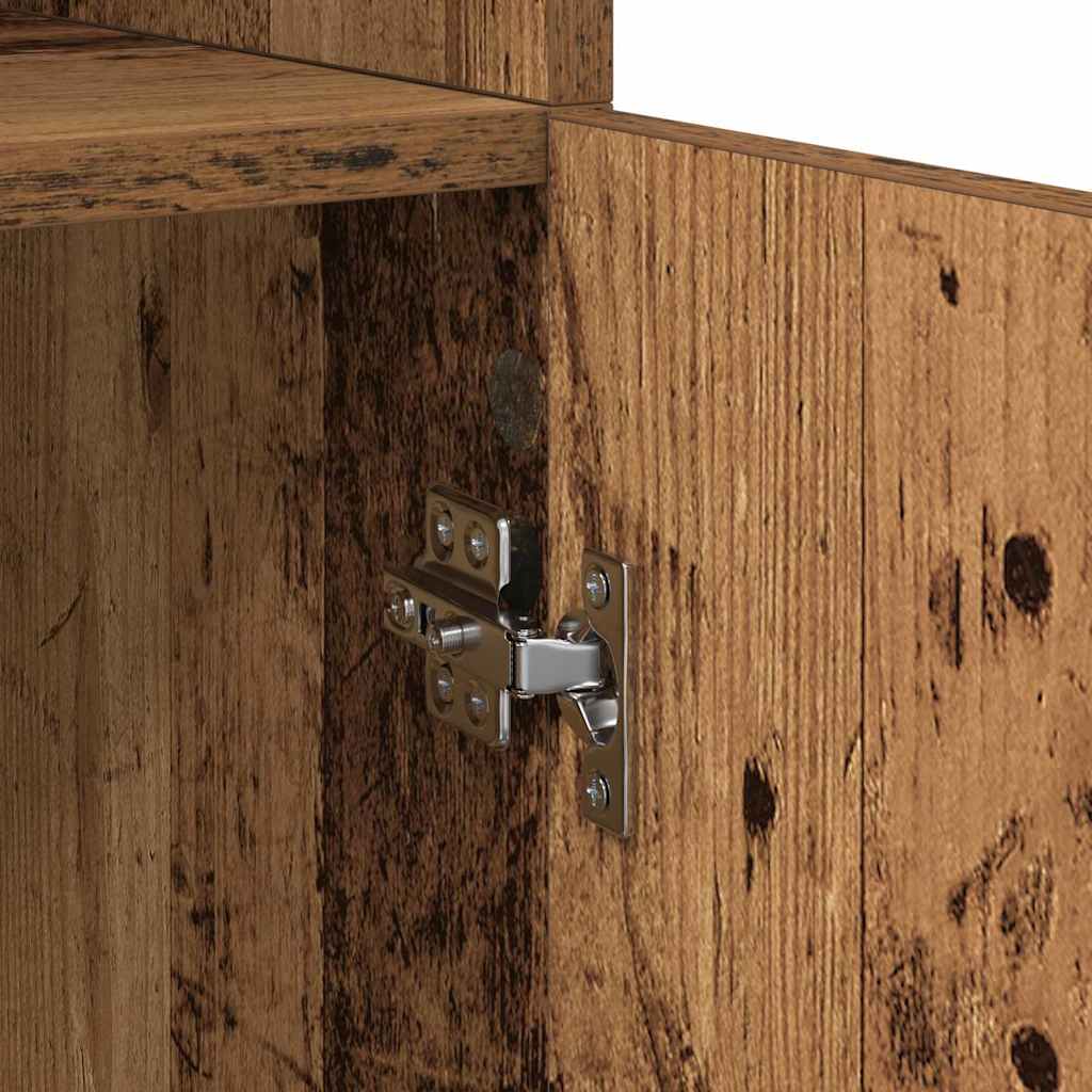 Highboard Gammelt træ 80 x 42,5 x 185 cm Konstrueret træ